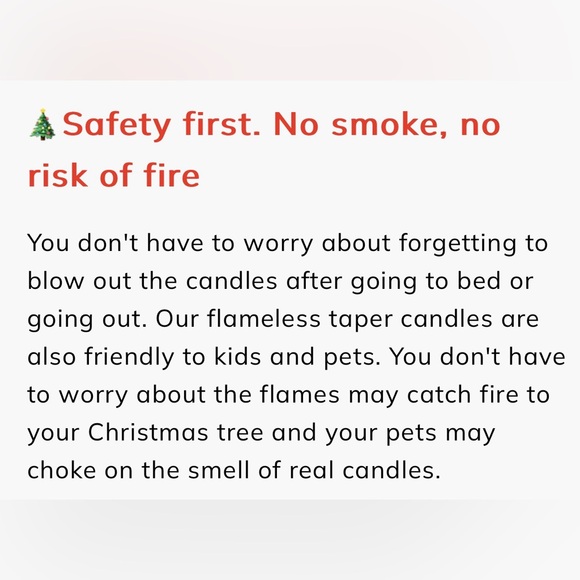 NIB twelve (12) flameless Christmas tree candles with dangling snowflakes ❄️ - Picture 11 of 13